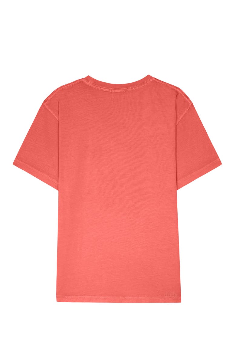 Mens Lil Martini Midweight Garment Dye Tee, Alternate, color, Flamingo