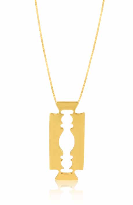 Johnny Nelson Block Blade Pendant Necklace