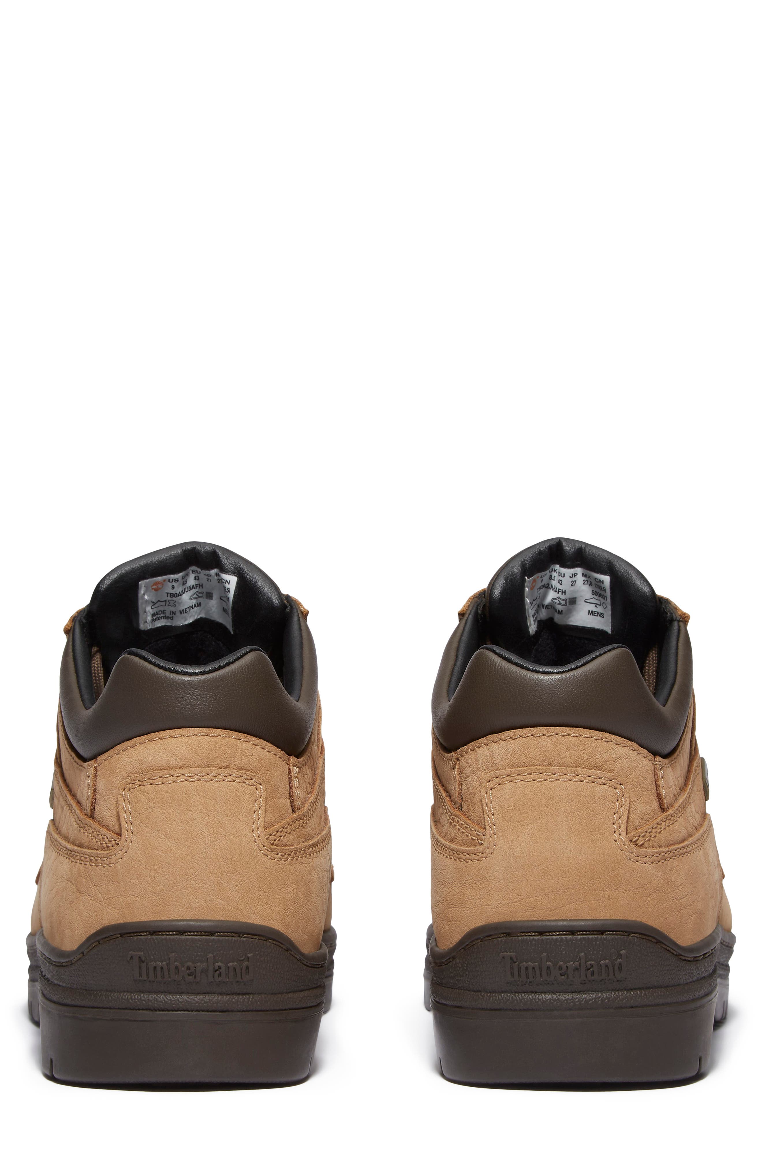 Timberland Mid Lace-Up Moc Toe GORE-TEX<sup>®</sup> Shoe, Alternate, color, Medium Beige Nubuck/ Dark Brow