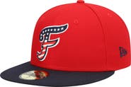 New Era Men's New Era Red Fredericksburg Nationals Alternate Authentic Collection 59FIFTY Fitted Hat