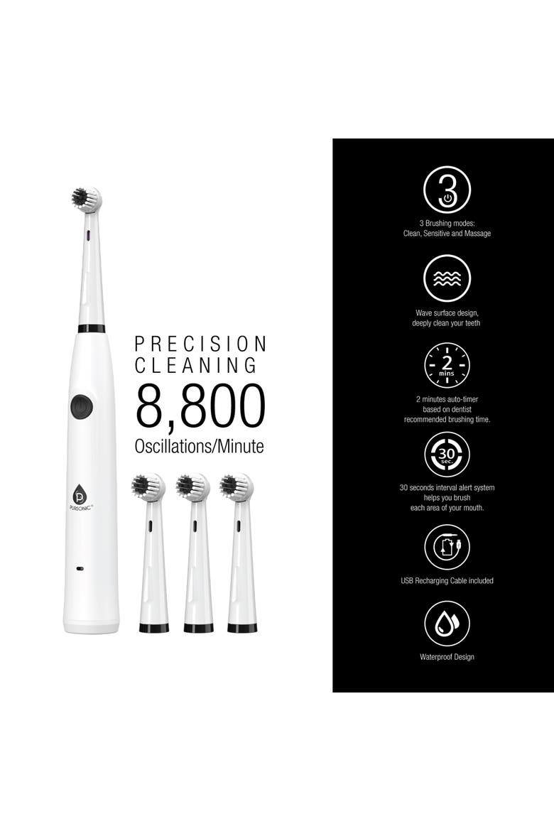 Mario Lopez USB Rechargeable Electric Toothbrush, Alternate, color, Multicolor