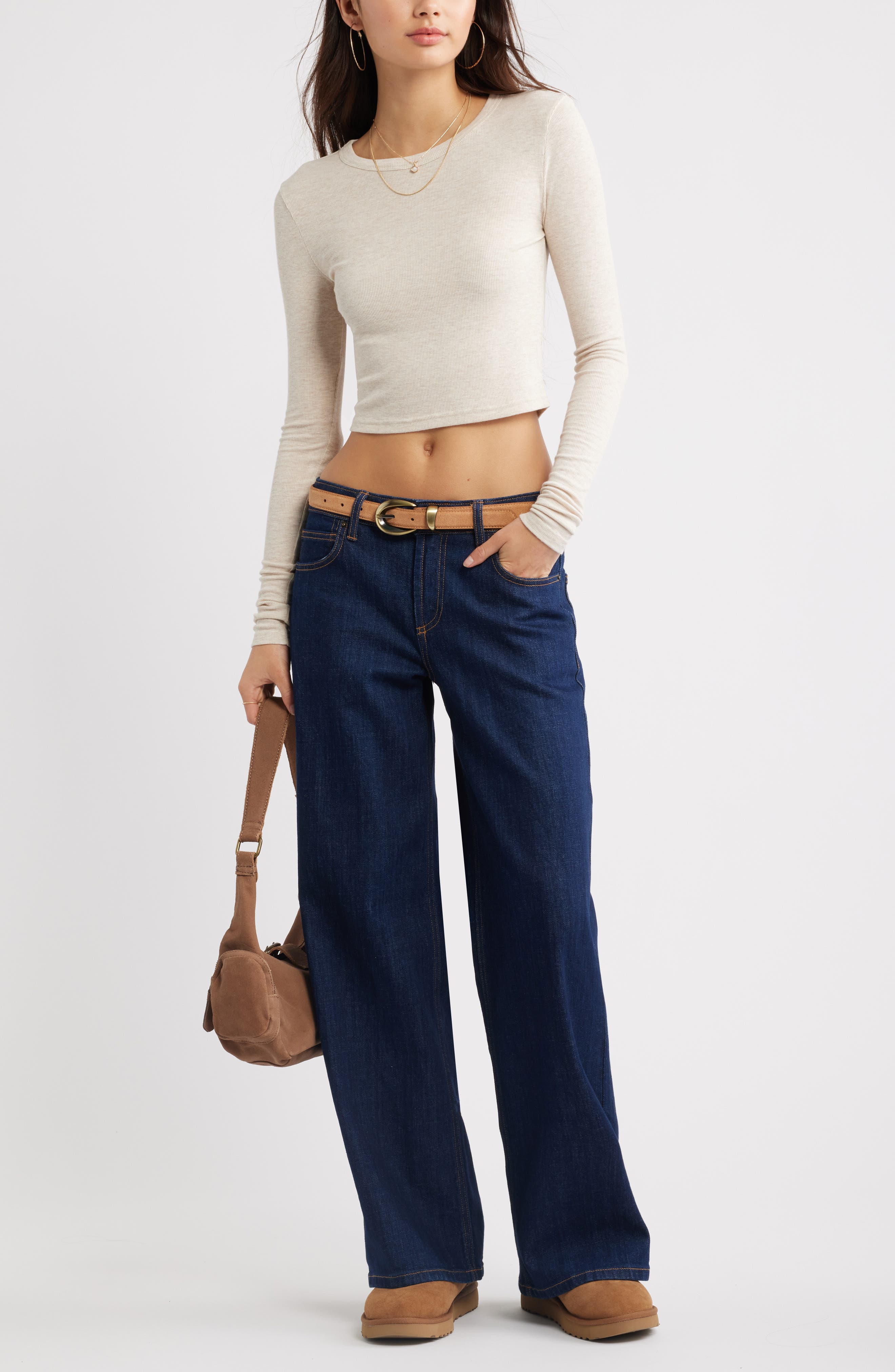 Женские джинсы BP. Low Rise Baggy Wide Leg Jeans — фото 2