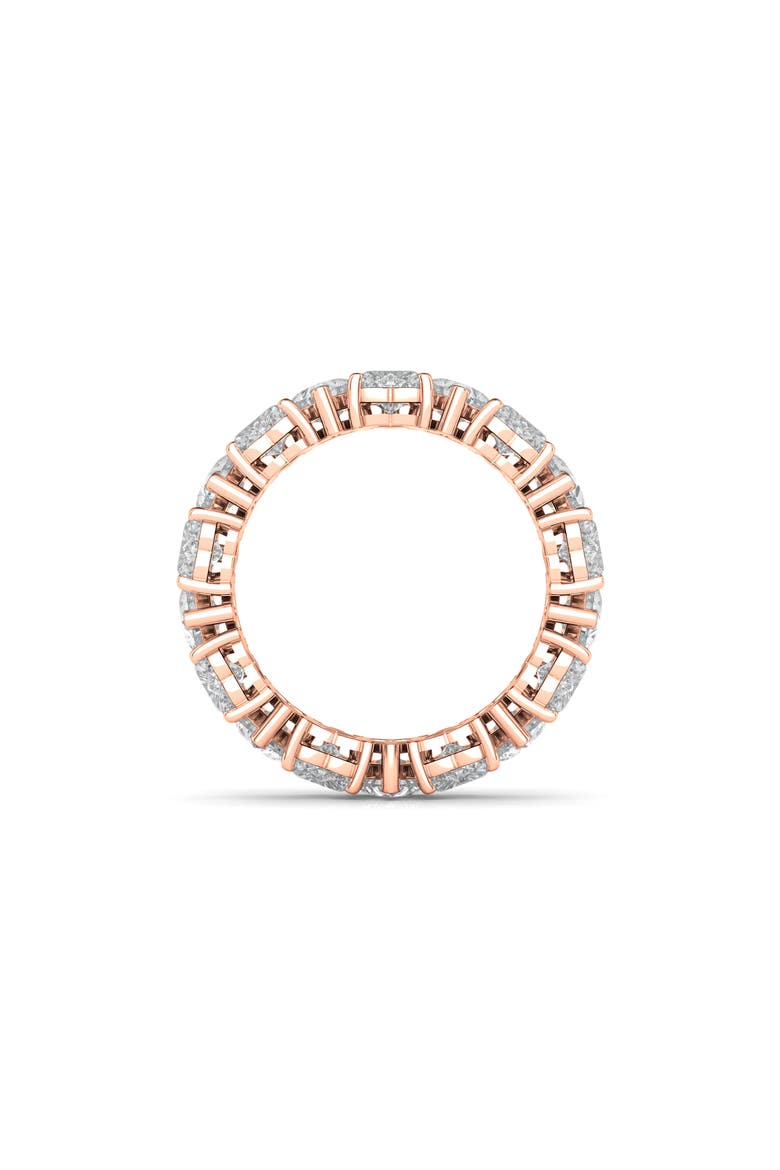 Alternating Hearts Lab Created Diamond Eternity Ring, Alternate, color, ROSE GOLD