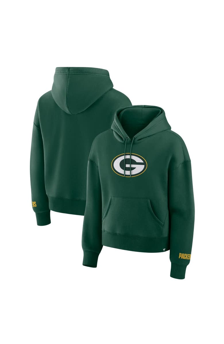 FANATICS Women's Fanatics Green Green Bay Packers Legacy Fleece Pullover Hoodie, Main, color, Green