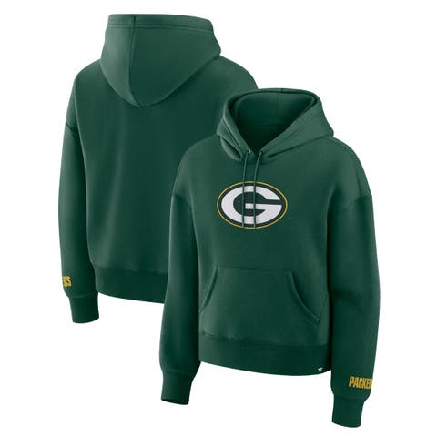 Women's Fanatics Green Green Bay Packers Legacy Fleece Pullover Hoodie