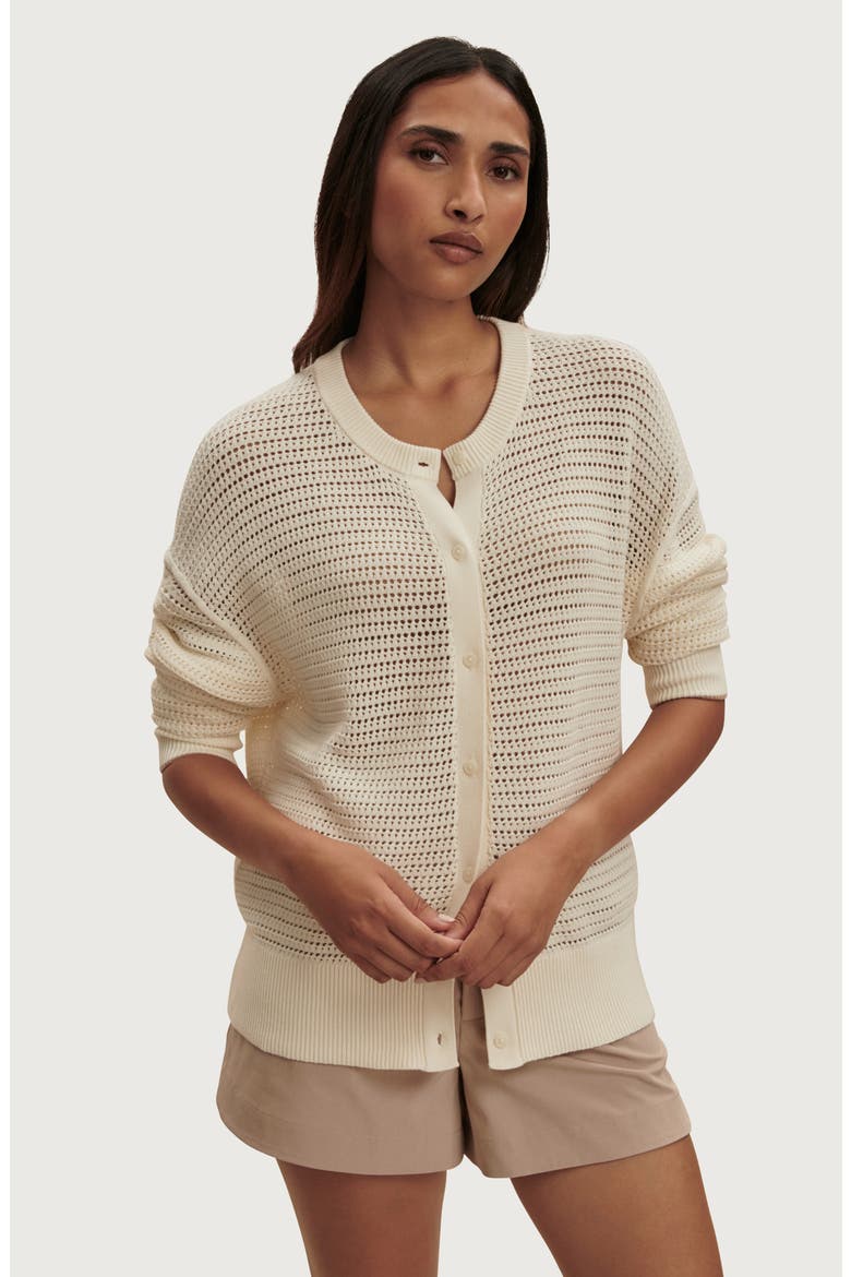 Pembroke Knit Cardigan, Alternate, color, EGRET