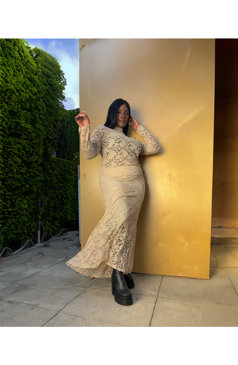 BAACAL Nova Stretch Lace Mock Turtleneck, Alternate, color, 