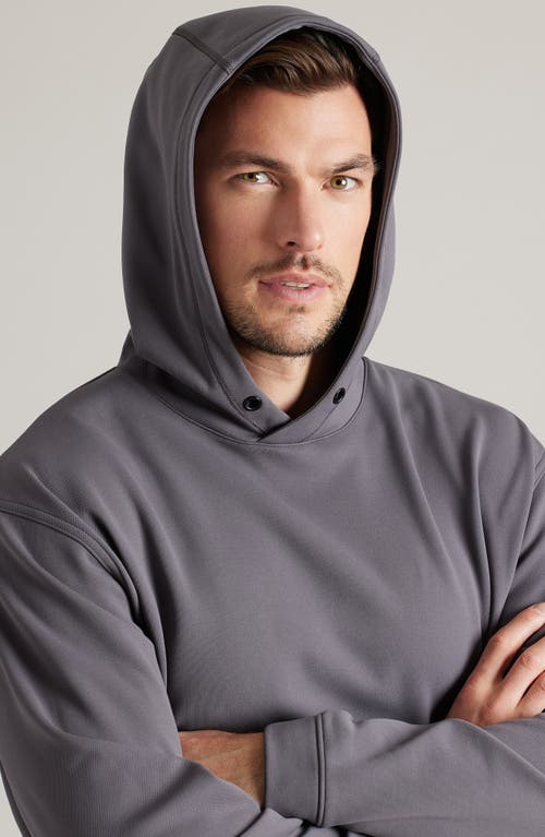 Rhone Range Relaxed Fit Fleece Hoodie In Gray