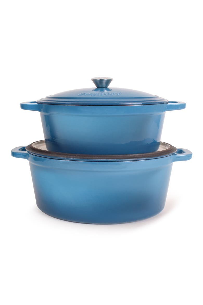Neo 6-Piece Cast Iron Dutch Oven Cookware Set, Alternate, color, BLUE