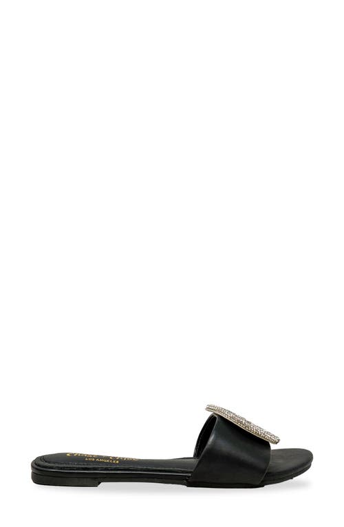 CHASE & CHLOE CHASE AND CHLOE IRMA SPIRAL EMBELLISHED SLIDE SANDAL 