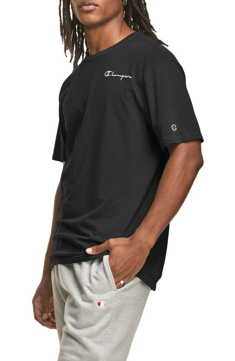 Champion Embroidered Logo T-Shirt, Alternate, color, 