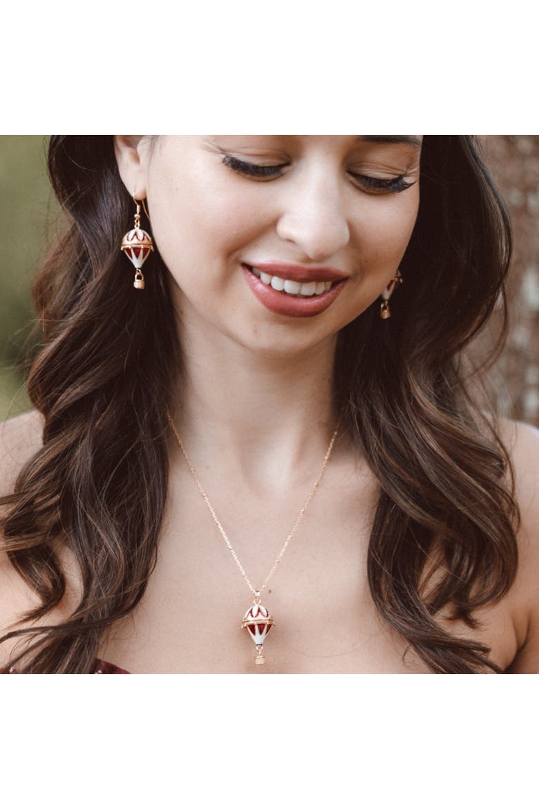 Hot Air Balloon Drop Earrings, Alternate, color, Hot Air Balloon