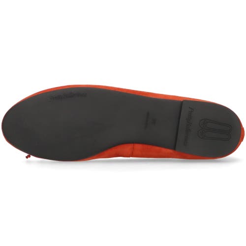 Pretty Ballerinas Round Toe Ballet Flat In Orange