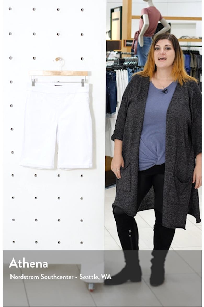 Roll Cuff Pull-On Denim Shorts video
