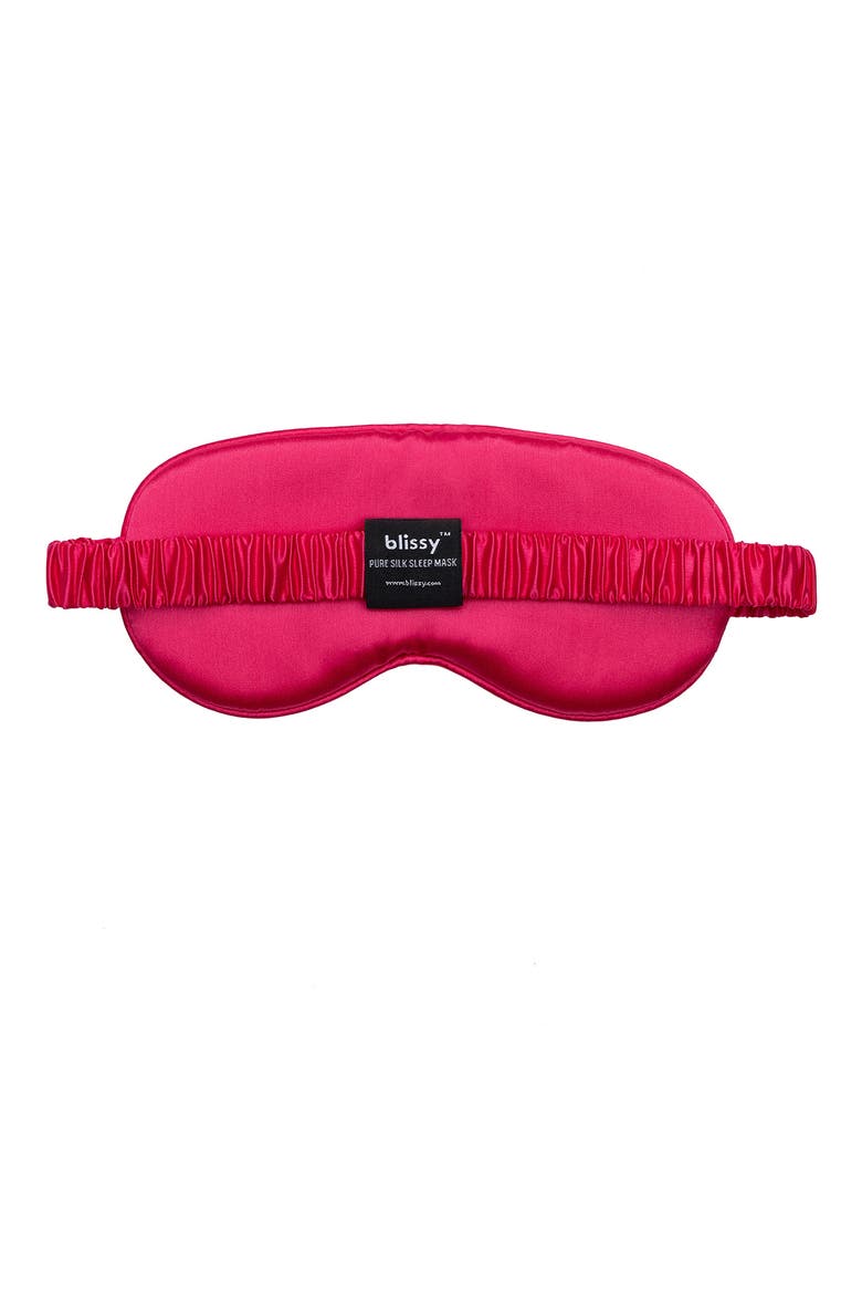 Silk Sleep Mask, Alternate, color, HIBISCUS