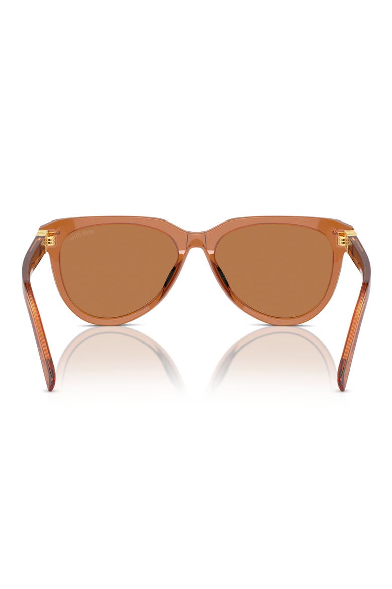 56mm Phantos Sunglasses, Alternate, color, CARAMEL