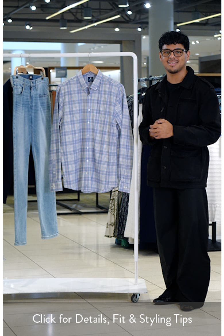 Mosley Plaid Performance Twill Button-Down Shirt video