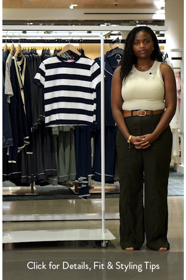 Valetta Stripe Stretch Cotton T-Shirt video