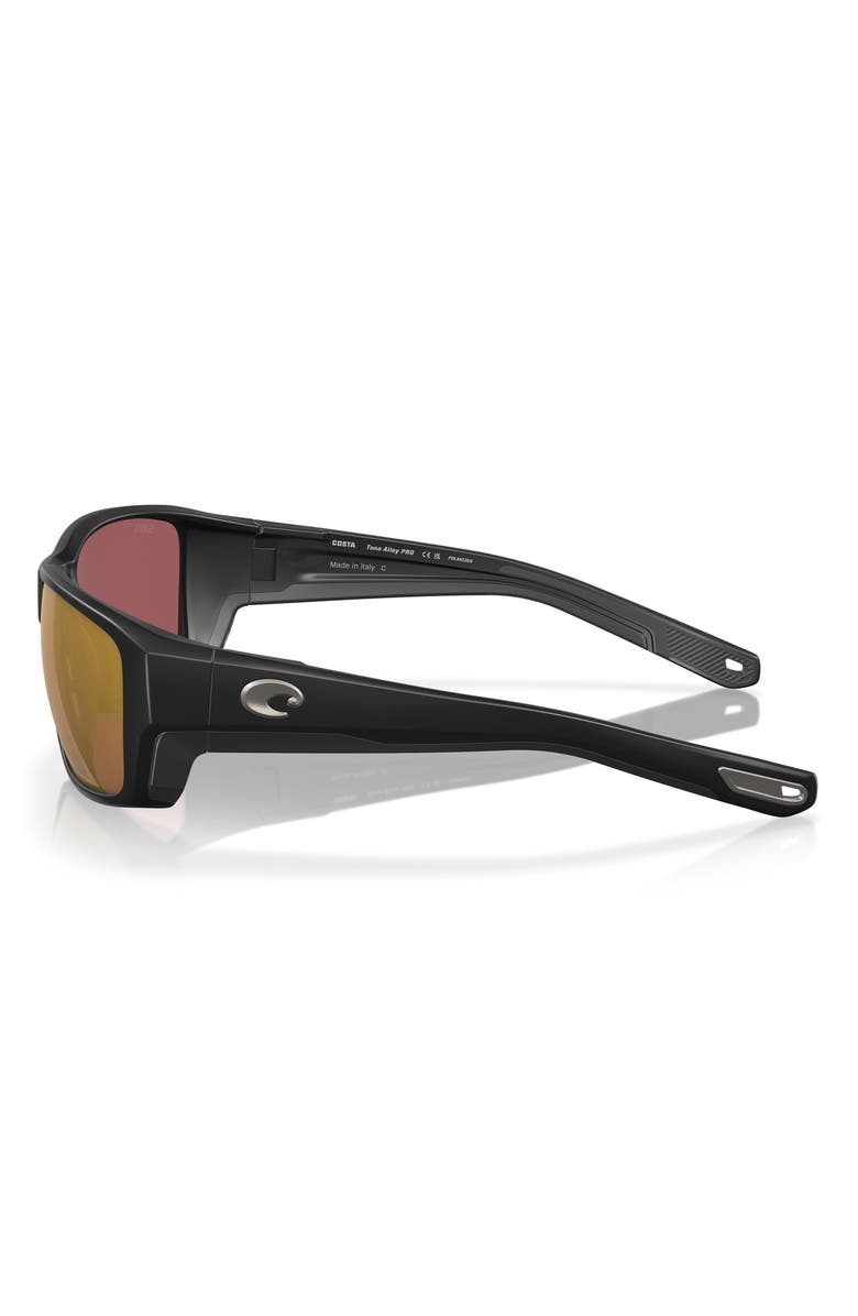 Costa Del Mar 60mm Polarized Square Sunglasses, Alternate, color, Matte Black