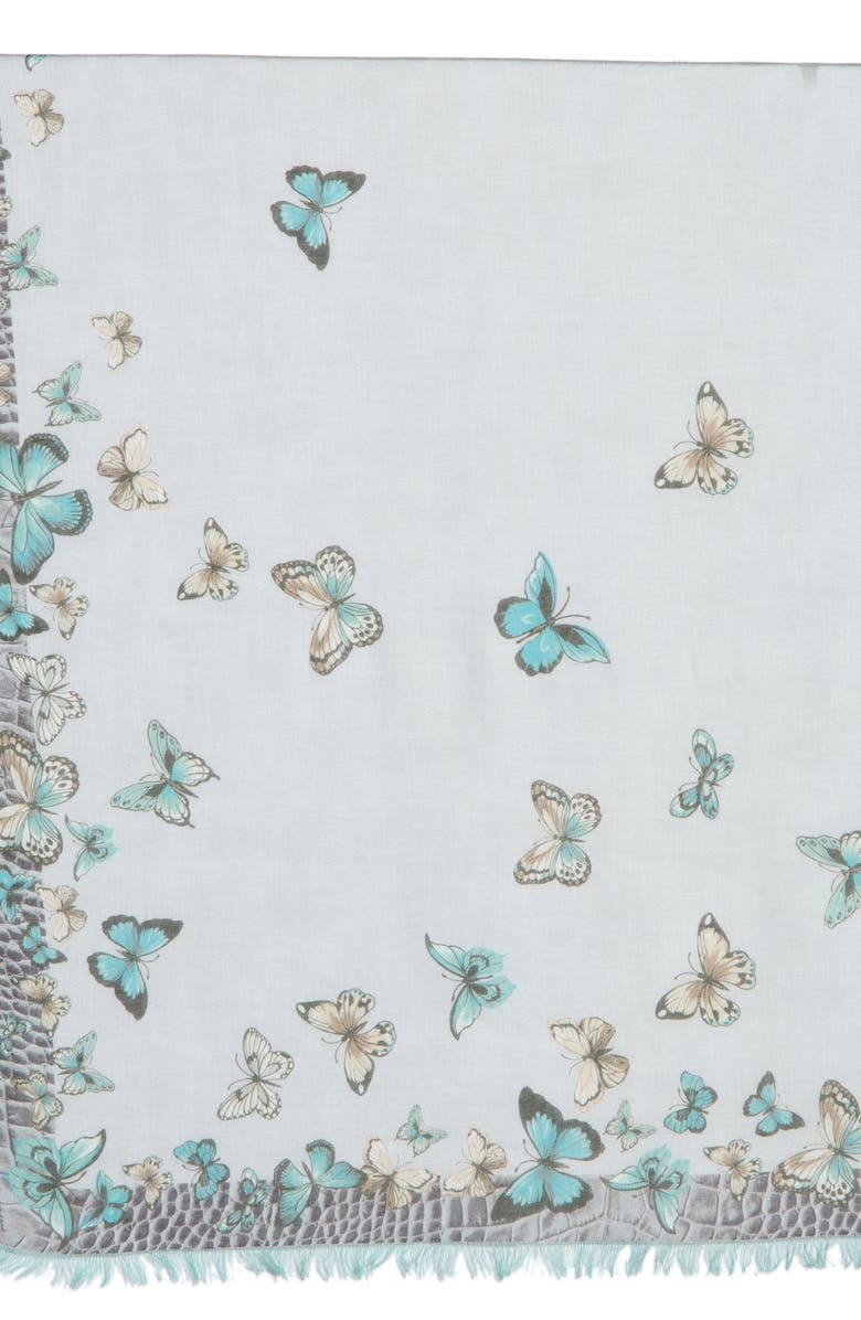 Longchamp Papillion Shawl, Alternate, color, Celadon
