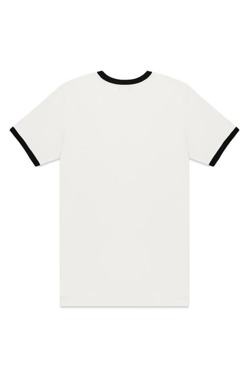 Dalix Mens Astronaut Jersey Ringer Tee In White