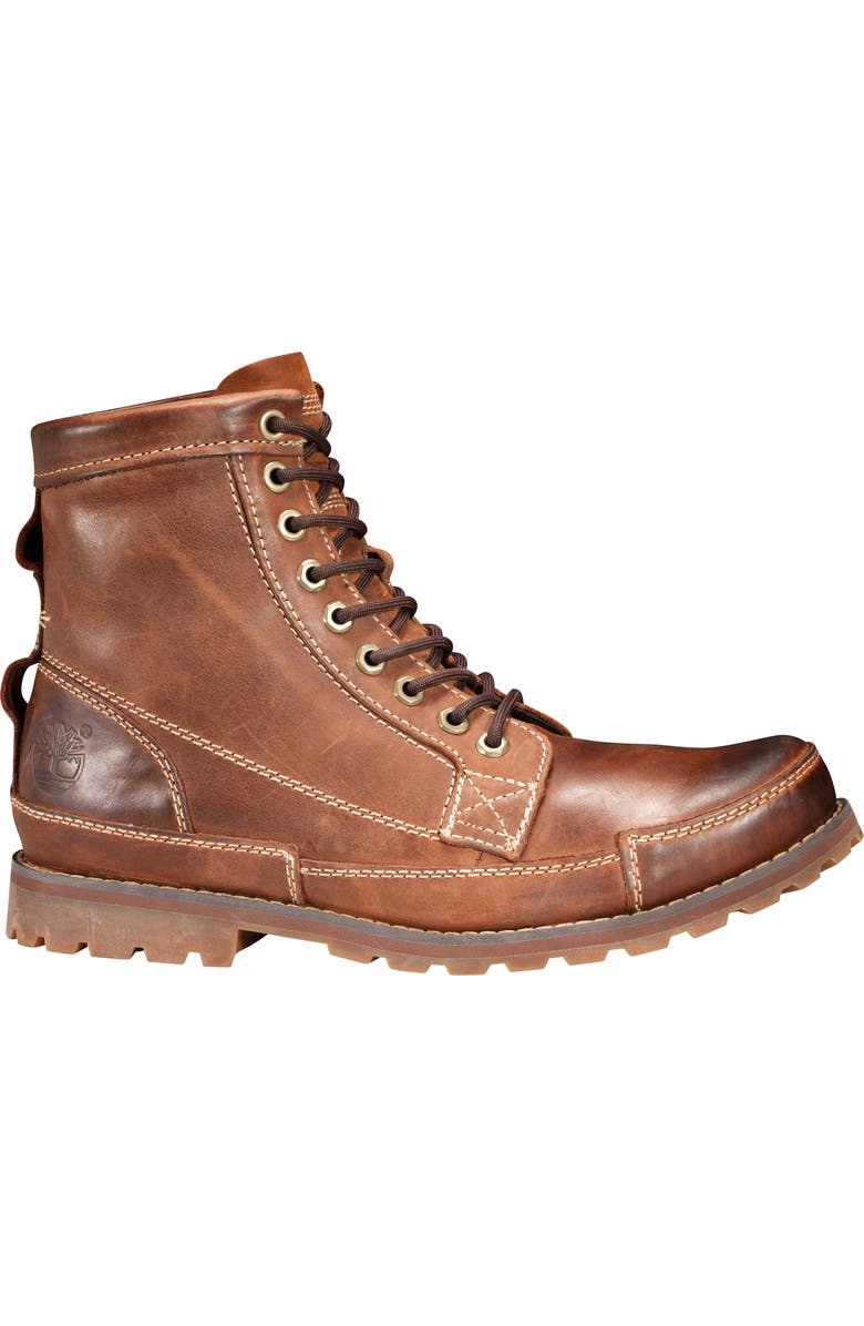 Timberland Earthkeepers<sup>®</sup> Original Mid Plain Toe Boot, Alternate, color, Medium Brown Nubuck