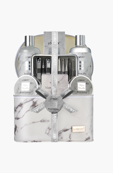 Premium 25-Piece Massage Kit and Spa Set with Stones