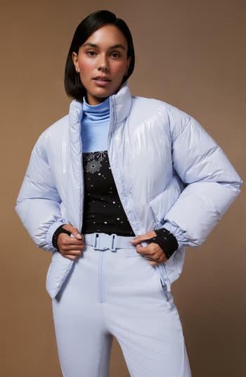ダウンジャケット・コート SWEATY BETTY fall High Shine Cropped Ski Jacket SWEATY BETTY | Snowfall High Shine Cropped Ski Jacket