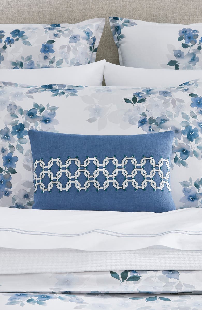 SFERRA Bardi Accent Pillow, Alternate, color, Cadet/ Grey