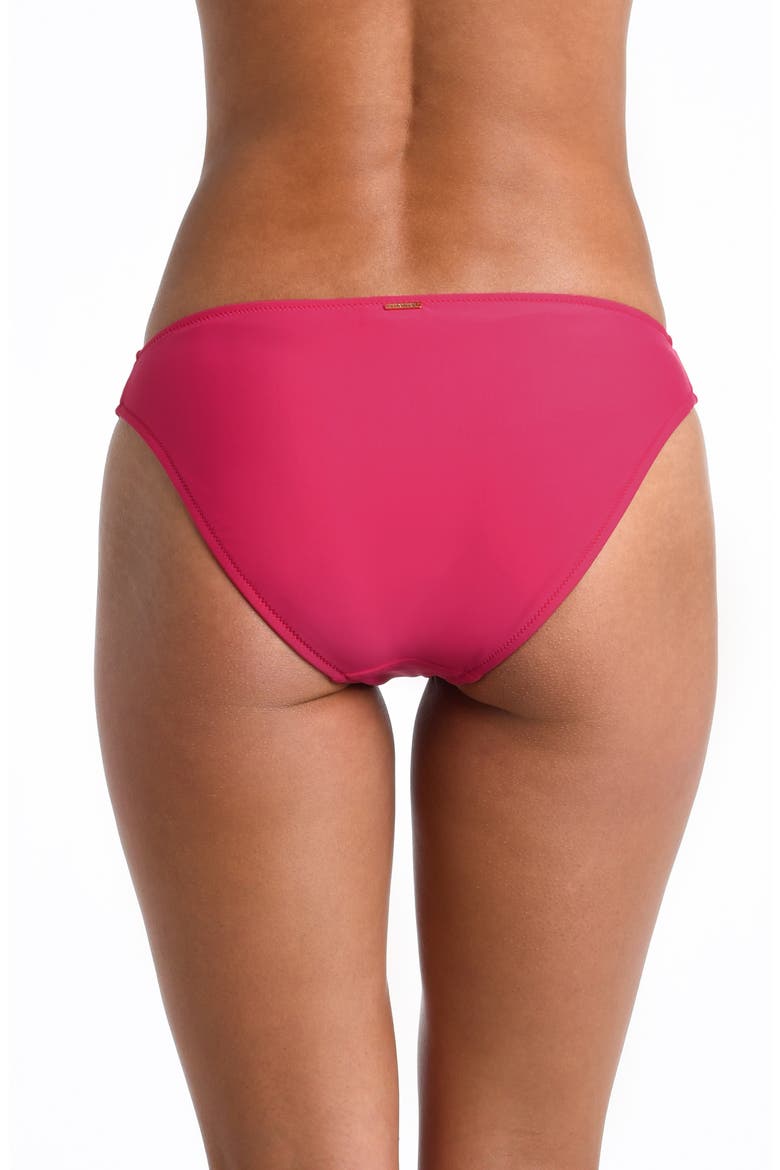 Nicole Solid Classic Bikini Bottoms, Alternate, color, BERRY