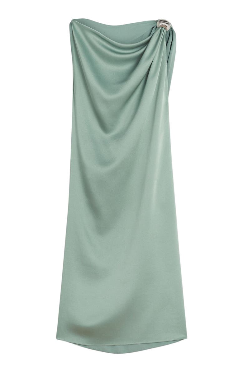 Lanvin ARPÈGE RING DRAPED SATIN DRESS, Alternate, color, 