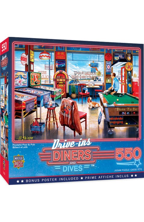 Pockets Pool & Pub 550 Piece Puzzle