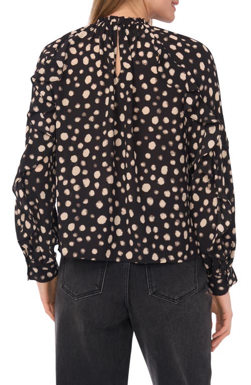 Halogen ® Ruffle Woven Top In Black