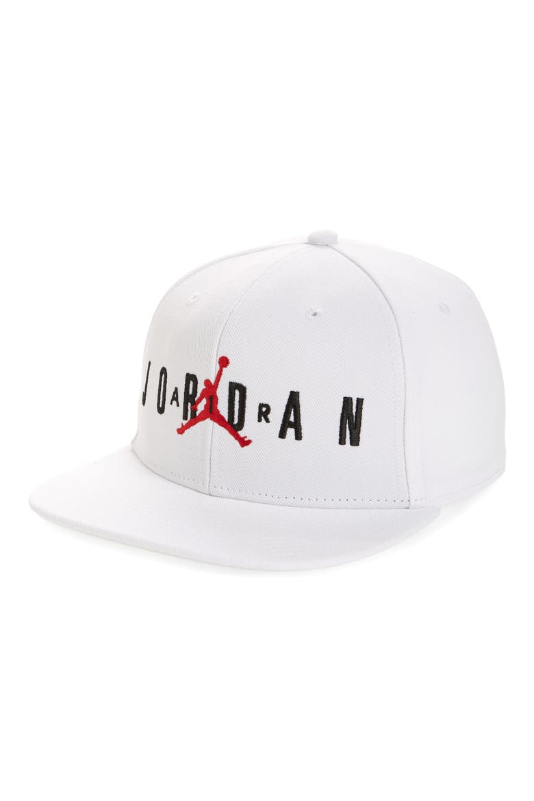 Jumpman Air Baseball Cap, Main, color, WHITE