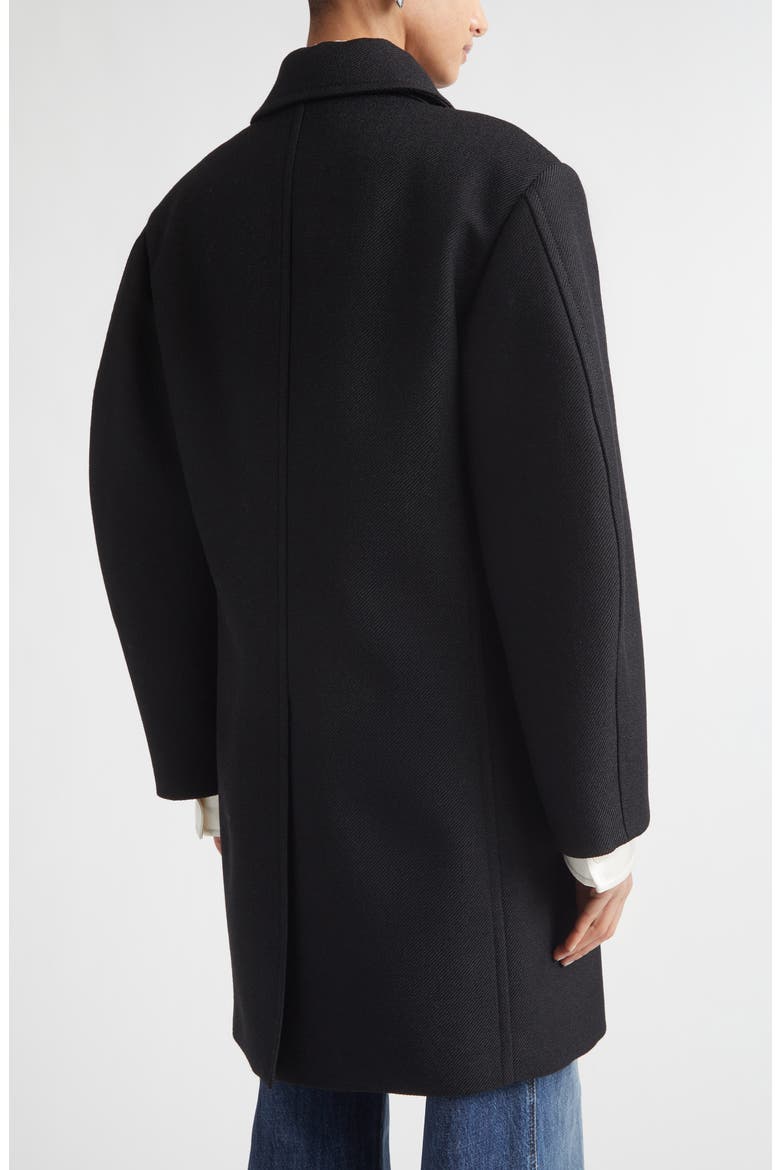 Mohair Blend Gabardine Peacoat, Alternate, color, 1010 DOUBLE BLACK
