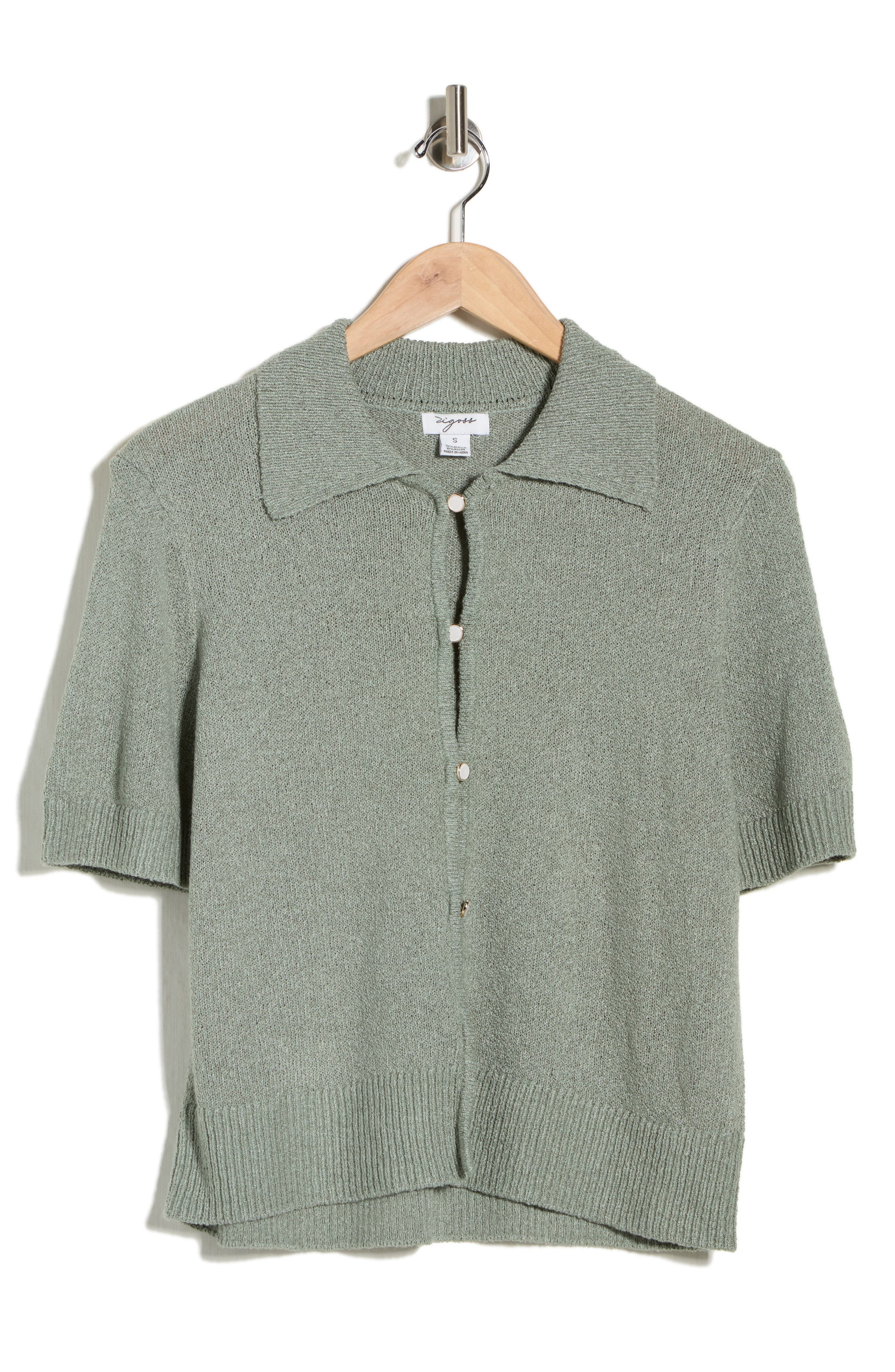 Vigoss Slub Collared Sweater
