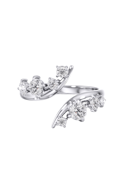 Starlight Bypass Lab Diamond Ring in 14K