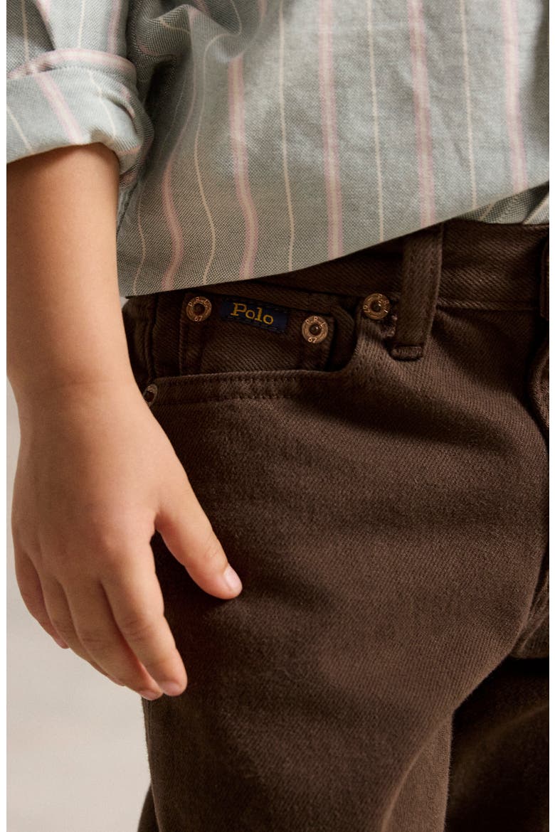 Kids' Straight Leg Jeans, Alternate, color, NUTMEG BROWN