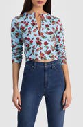 Alice + Olivia Carson Floral Print Cardigan