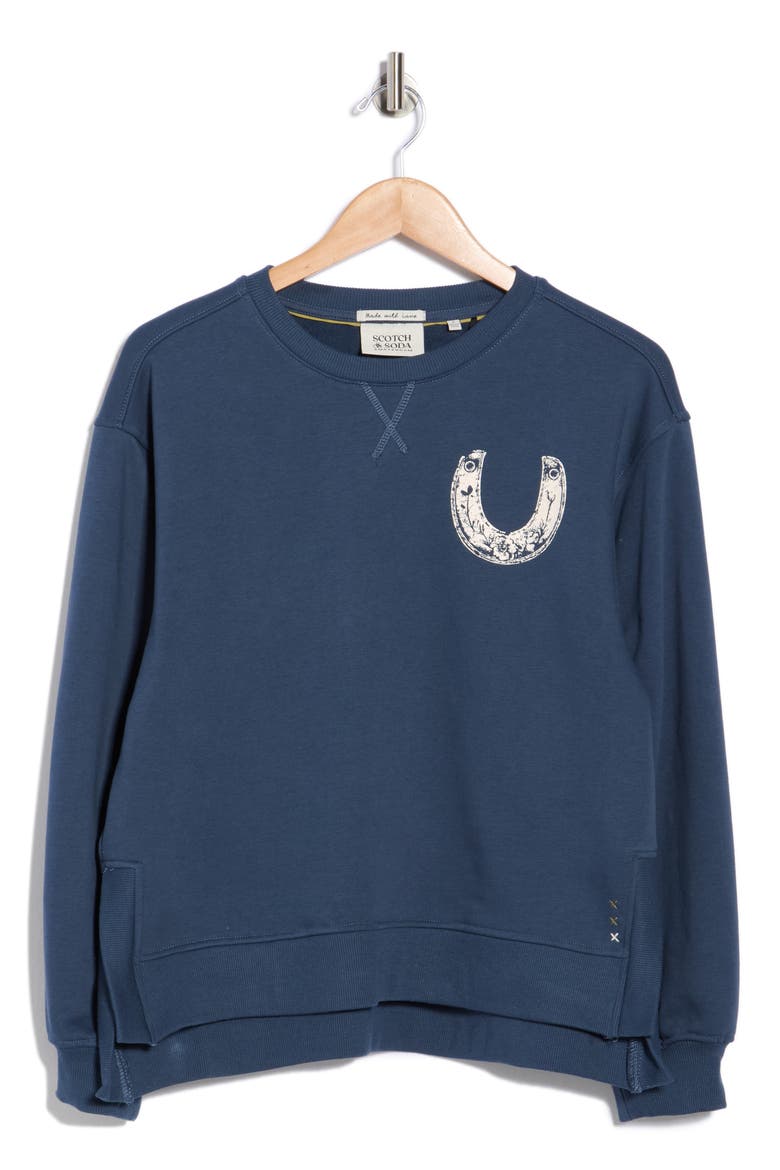 Oversize Side Vent Sweatshirt, Alternate, color, BIG DIPPER EMBELLISHED