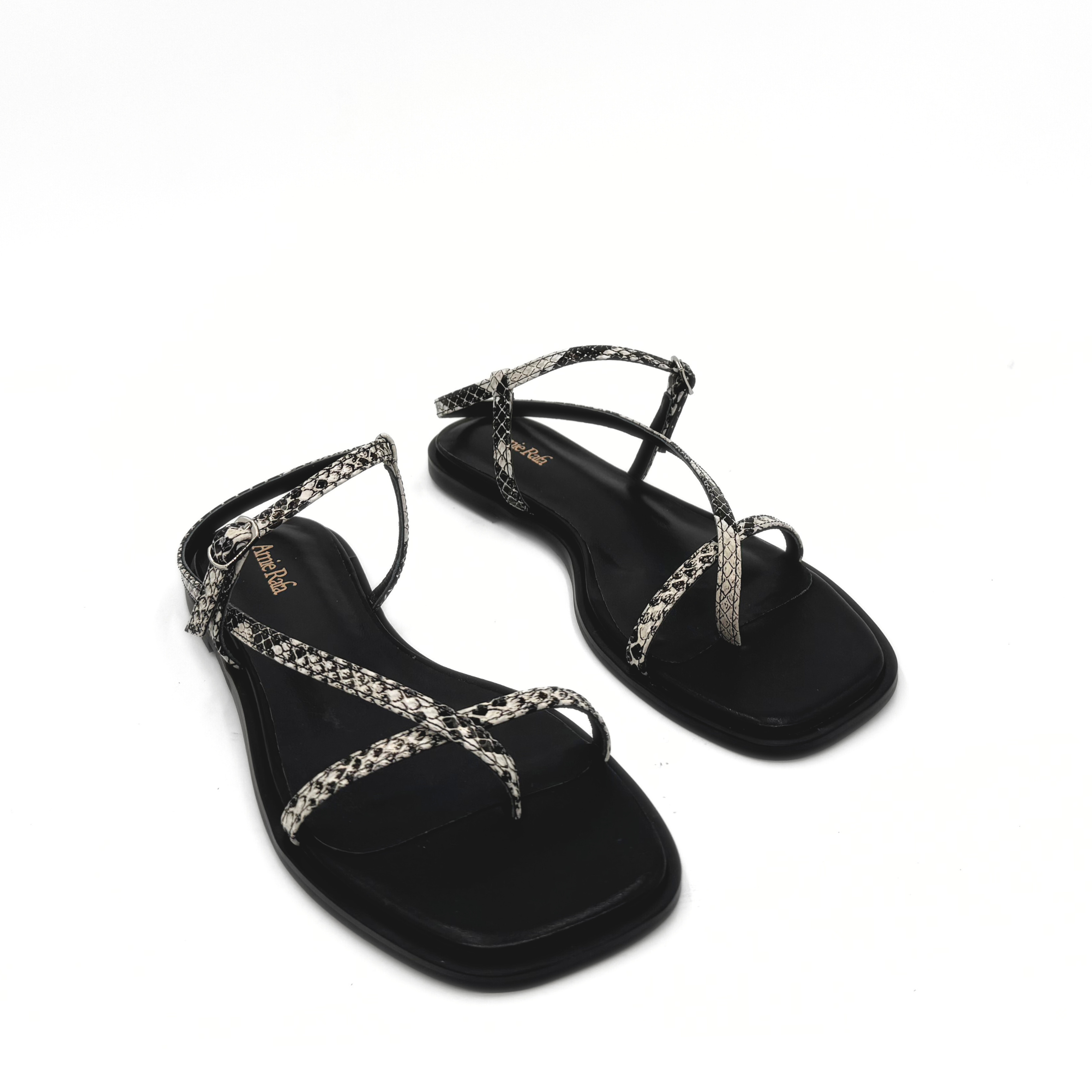 Amie Rafa Maxy Asymmetric T-Strap Sandal, Alternate, color, Snake