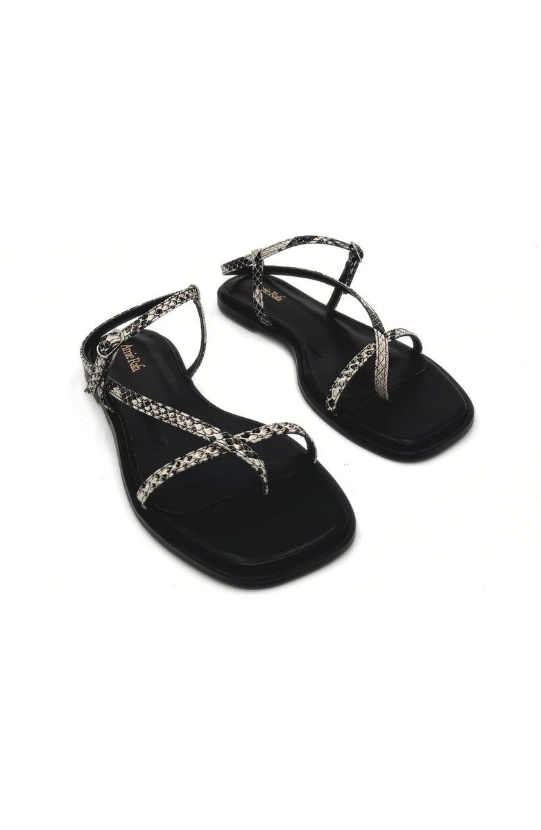 Amie Rafa Maxy Asymmetric T-Strap Sandal, Alternate, color, Snake