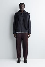 COS Cropped Cotton Straight-Leg Trousers
