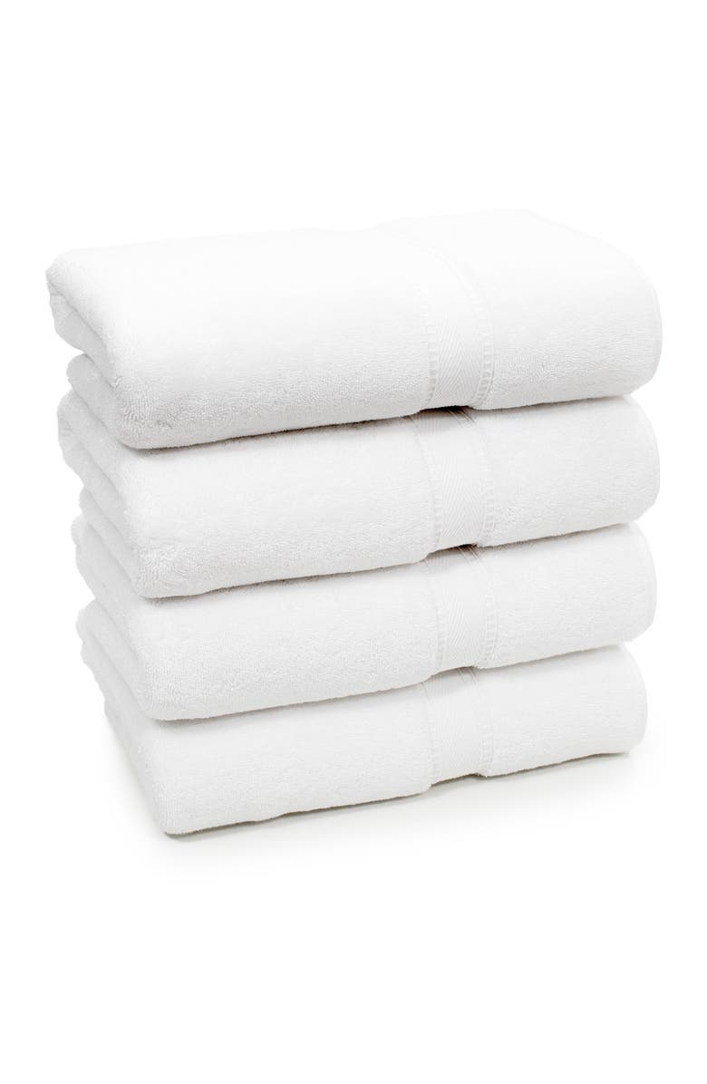 Linum Home Textiles Sinemis Terry 4-Piece Bath Towel Set - White, Alternate, color, White