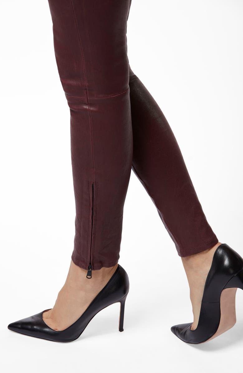 J Brand '8001' Lambskin Leather Pants, Alternate, color, 