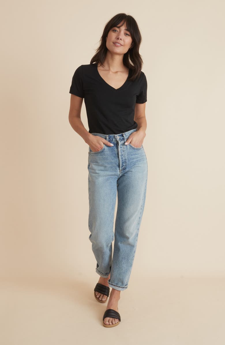 Marine Layer Boyfriend V-Neck T-Shirt, Alternate, color, 