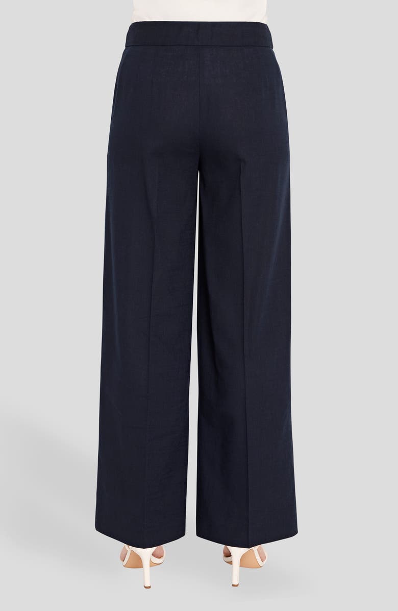 Tahari ASL Wide Leg Pants, Alternate, color, New Navy
