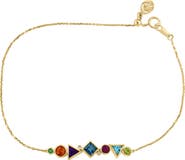 EFFY 14K Yellow Gold Diamond & Semiprecious Stone Bracelet - 0.01ct.