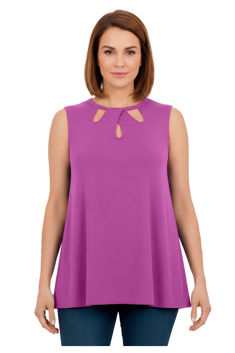 Sleeveless Cutout Knit Tunic, Main, color, DEEP ORCHID