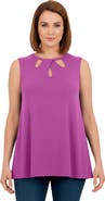 Jessica London Sleeveless Cutout Knit Tunic